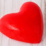 Красная романтичная свеча-сердце  Люблю  купить в секс шопе