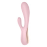 Розовый вибратор-кролик Satisfyer Mono Flex с управлением через приложение - 20,4 см. купить в секс шопе
