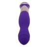 Фиолетовый вибратор с ротацией ECSTASY Deluxe Rippled Vibe - 20 см. купить в секс шопе