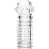 Прозрачная насадка на пенис TOYFA A-Toys с расширенной головкой - 15,3 см. купить в секс шопе