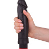 Чёрный вибратор-реалистик с чётко очерченной головкой - 20,5 см. купить в секс шопе