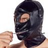 Маска на голову с отверстиями для глаз и рта Imitation Leather Mask купить в секс шопе