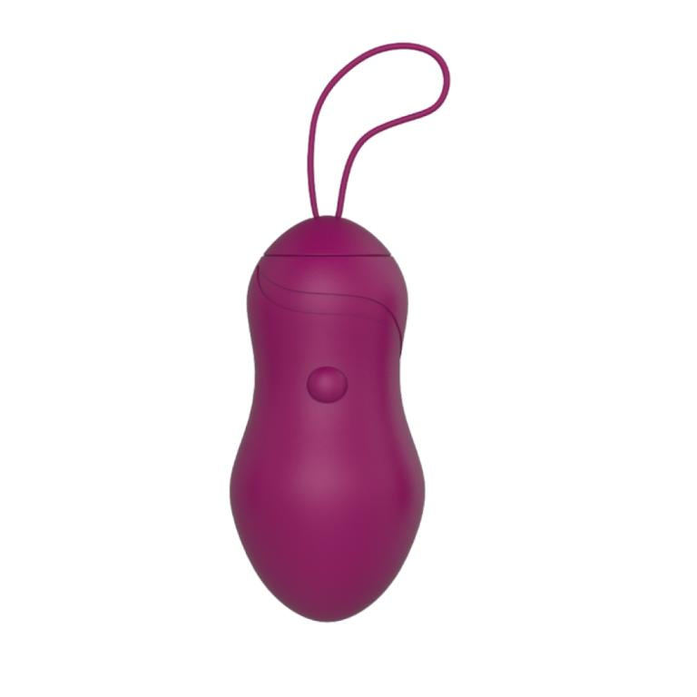 Сливовое вагинальное виброяйцо AN Fruit с пультом ДУ купить в секс шопе