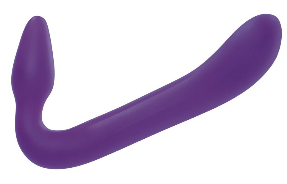 Фиолетовый безремневой страпон из силикона Love Rider Strapless Strap-On - 20,3 см. купить в секс шопе