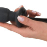 Черный анальный вибростимулятор с расширением Fanny Hills Butt Plug купить в секс шопе