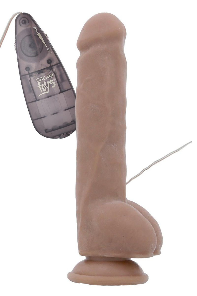 Телесный вибромассажер MACHO MARSHAL - 23,5 см. купить в секс шопе