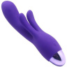 Фиолетовый вибратор INDULGENCE Rechargeable Frolic Bunny - 18,7 см. купить в секс шопе