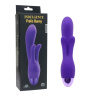 Фиолетовый вибратор INDULGENCE Rechargeable Frolic Bunny - 18,7 см. купить в секс шопе