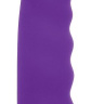 Фиолетовый изогнутый ребристый вибромассажер - 15 см. купить в секс шопе