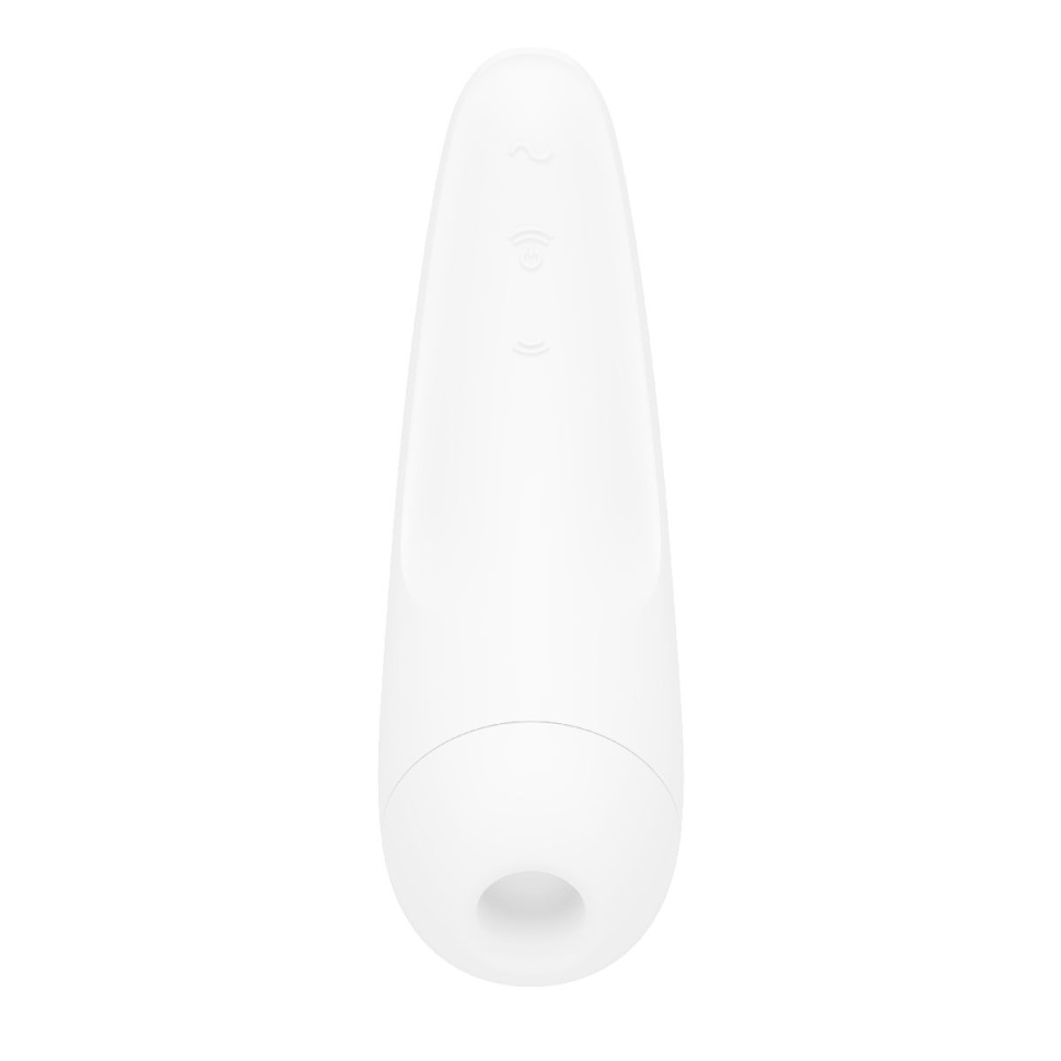 Белый вакуум-волновой стимулятор Satisfyer Curvy 2+ купить в секс шопе
