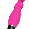 Розовый силиконовый вибратор Lil Rabbit с ушками - 13 см. купить в секс шопе