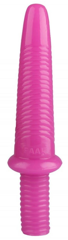 Розовый анальный реалистичный стимулятор - 31 см. купить в секс шопе