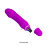 Фиолетовый мини-вибратор Justin -13,5 см. купить в секс шопе