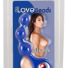 Синяя анальная цепочка Love Beads - 14 см. купить в секс шопе