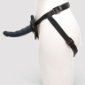 Черный страпон с вибрацией Feel It Baby Strap-On Harness Kit - 17,8 см. купить в секс шопе