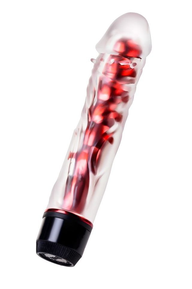 Классический вибратор TOYFA Trio Vibe красного цвета - 18 см. купить в секс шопе