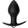Чёрная анальная вибропробка Bulb Anal Plug - 10 см. купить в секс шопе