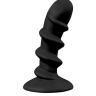 Анальный стимулятор со спиралью SHOVE UP SILICONE BUTTPLUG BLACK - 12,7 см. купить в секс шопе