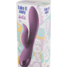 Фиолетовый перезаряжаемый вибратор Ida - 19,6 см. купить в секс шопе