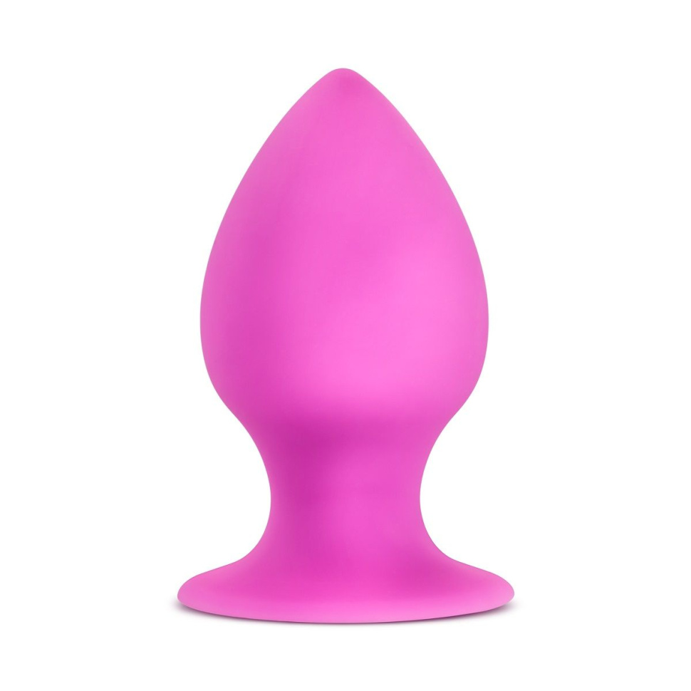 Розовая анальная пробка Luxe Rump Rimmer Small - 7,6 см. купить в секс шопе