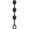 Черные утяжеленные анальные шарики Anal Essentials Weighted Silicone Anal Balls - 34,3 см. купить в секс шопе