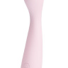 Нежно-розовый силиконовый перезаряжаемый вибромассажёр Nigel - 17,5 см. купить в секс шопе