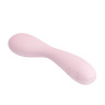 Нежно-розовый силиконовый перезаряжаемый вибромассажёр Nigel - 17,5 см. купить в секс шопе