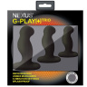 Набор из 3 черных вибровтулок Nexus G-Play+ Trio купить в секс шопе