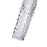 Прозрачная закрытая гелевая насадка - 13,5 см. купить в секс шопе