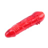 Красный классический вибратор с 2 сменными насадками Hers Dildo Kit купить в секс шопе