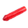 Красный классический вибратор с 2 сменными насадками Hers Dildo Kit купить в секс шопе