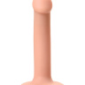Телесный фаллос на присоске Silicone Bendable Dildo S - 17 см. купить в секс шопе