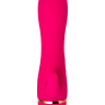 Розовый вибромассажёр с небольшим клиторальным отростком - 15 см. купить в секс шопе