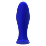 Синяя силиконовая расширяющая анальная пробка Bloom - 8,5 см. купить в секс шопе