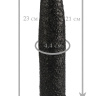 Черный гладкий анальный стимулятор - 23 см. купить в секс шопе