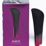 Черный ультрамощный вибромассажер AMO - 10 см. купить в секс шопе