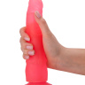 Розовый гелевый фаллоимитатор на присоске - 19,3 см. купить в секс шопе