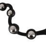 Анальная цепочка с ручкой-кольцом Bendable Silicone Beads - 25 см. купить в секс шопе
