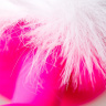 Розовая анальная втулка Sweet bunny с белым пушистым хвостиком купить в секс шопе