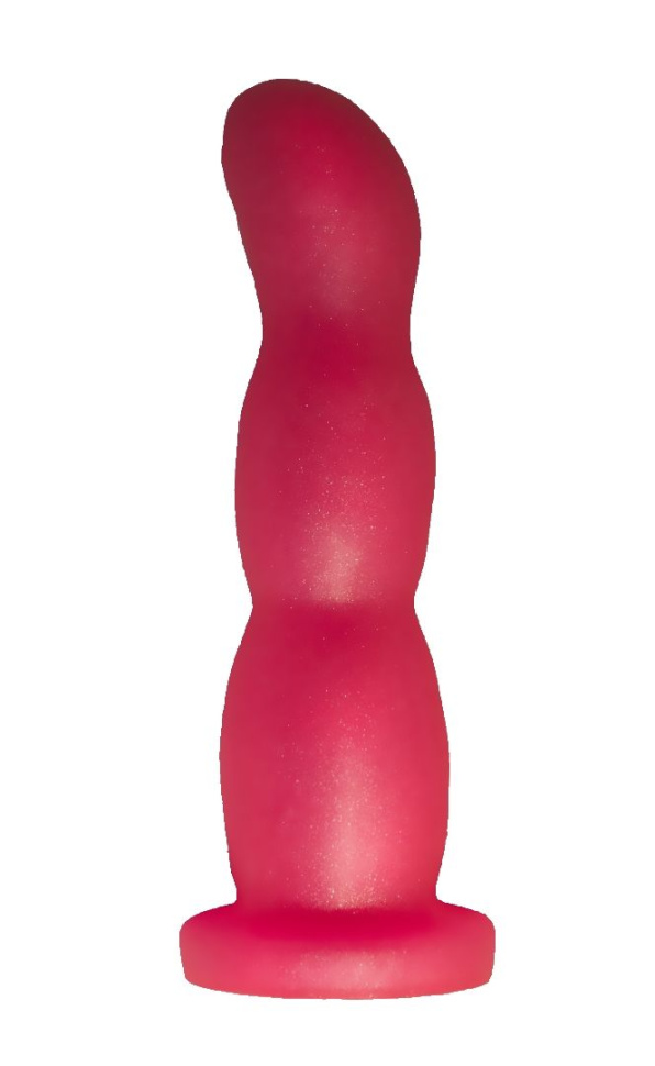 Розовый гелевый массажер простаты - 15 см. купить в секс шопе