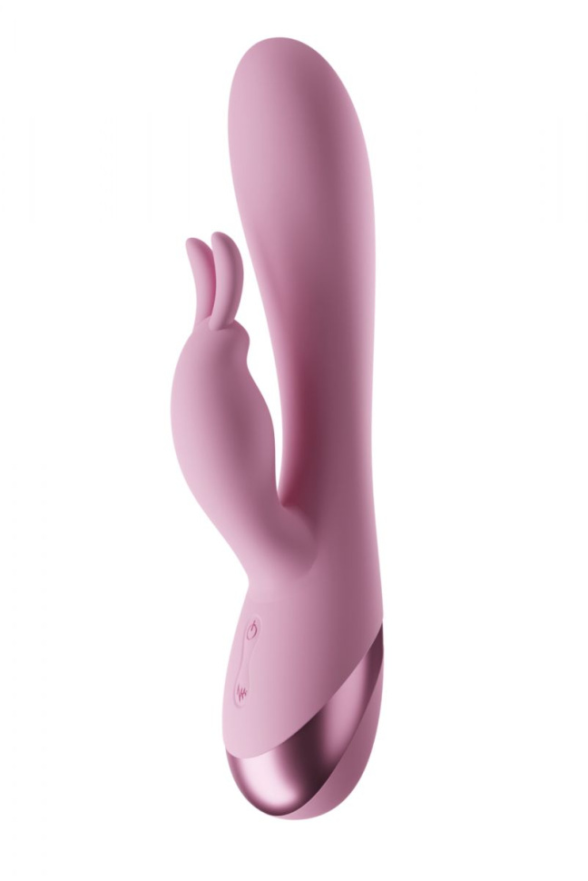 Розовый перезаряжаемый вибратор Lily - 19,6 см. купить в секс шопе