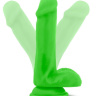 Зеленый фаллоимитатор 6 Inch Silicone Dual Density Cock with Balls - 15,24 см. купить в секс шопе