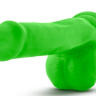 Зеленый фаллоимитатор 6 Inch Silicone Dual Density Cock with Balls - 15,24 см. купить в секс шопе