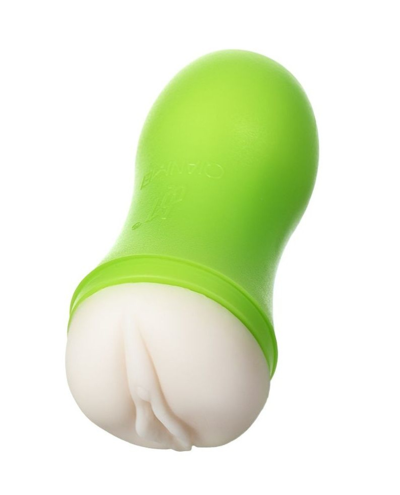 Мастурбатор-вагина A-Toys в зеленой колбе купить в секс шопе