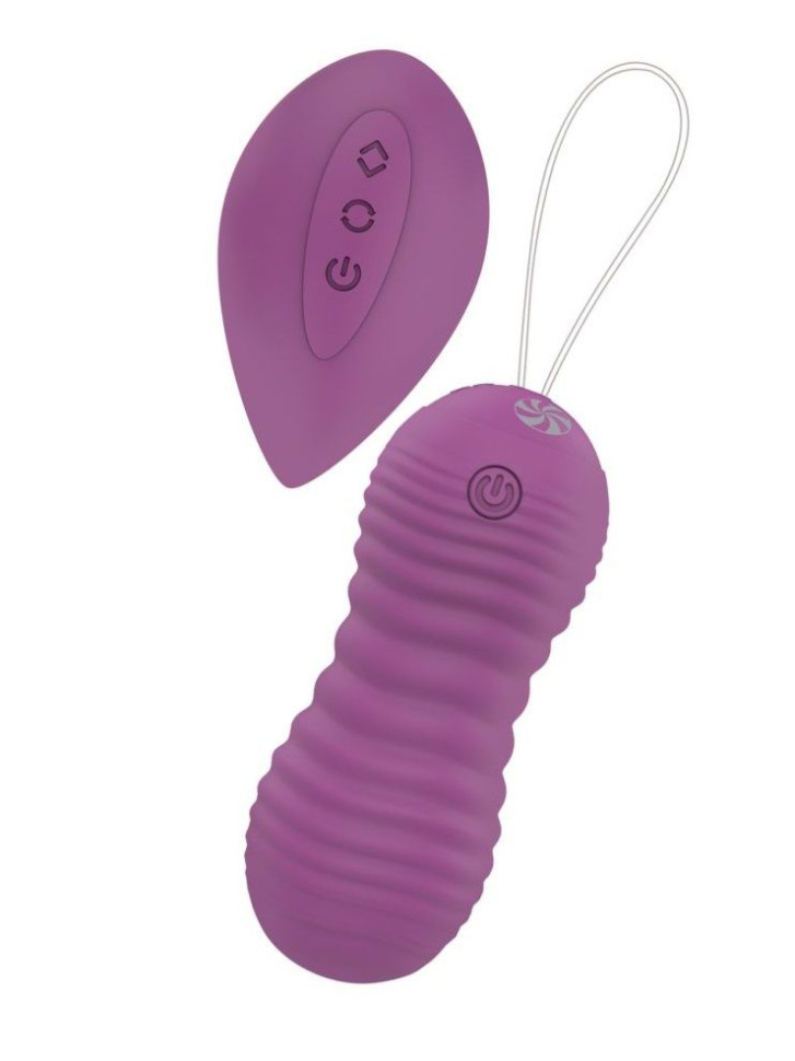 Фиолетовые вагинальные виброшарики Era с пультом ДУ купить в секс шопе