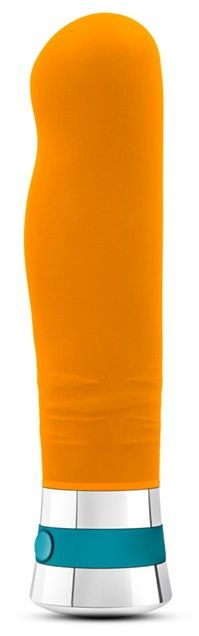 Оранжевый вибромассажер LUCENT - 17,2 см. купить в секс шопе