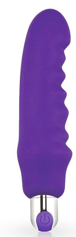 Фиолетовый вибратор Rechargeable IJOY Silicone Waver - 16,5 см. купить в секс шопе