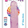 Фиолетовый фаллоимитатор Slim Stick Dildo - 15,2 см. купить в секс шопе