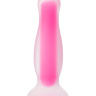 Розовая, светящаяся в темноте анальная втулка - 10 см. купить в секс шопе