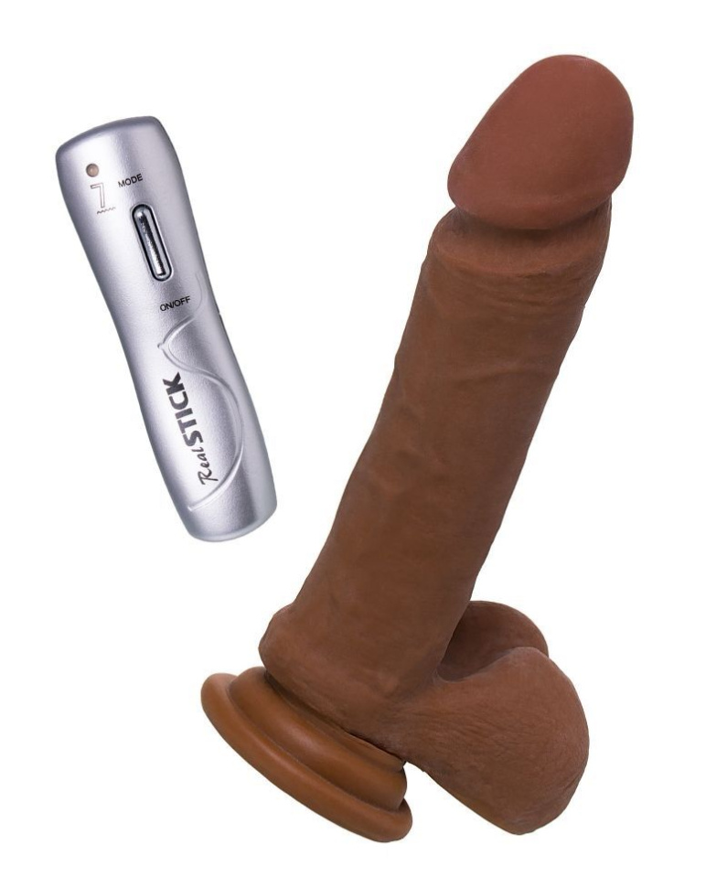 Ротатор-мулат TOYFA RealStick Elite Mulatto - 21 см. купить в секс шопе